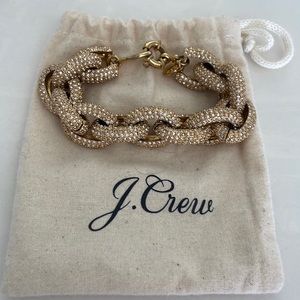 JCrew Pave Link Bracelet